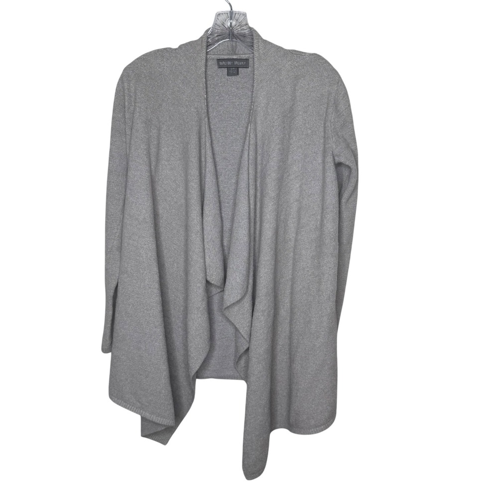 Barefoot Dreams Cozy‎ Chic Cardigan Sweater Women's Size S M Grey Style 436